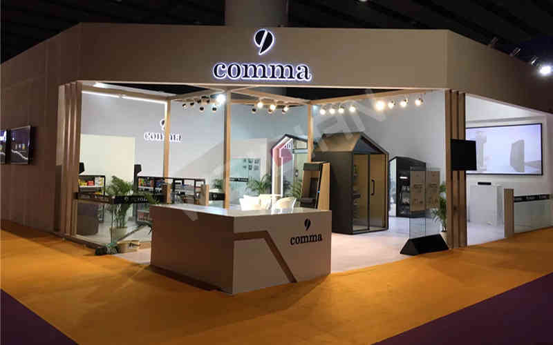 深圳展覽裝飾設(shè)計公司助力逗號智能深圳國際無人零售展覽會深圳展會設(shè)計搭建